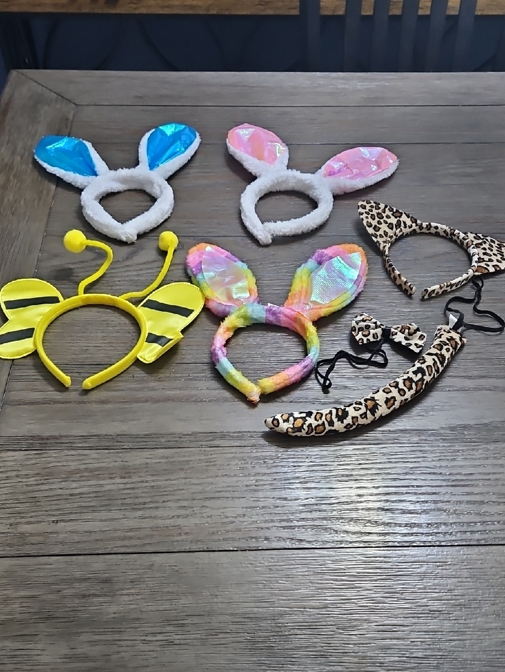 Assorted Bunny, Bee & Leopard Headband Set - Multicolor